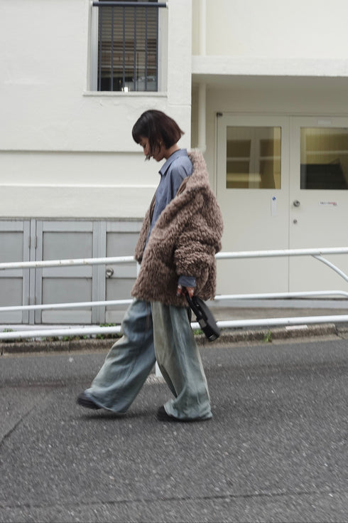 ボアボリュームブルゾン